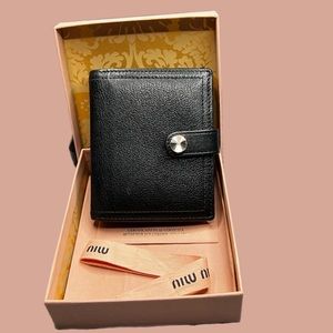 Miu Miu Vintage Leather Wallet with Box. if you’re collector of this designer 🔥